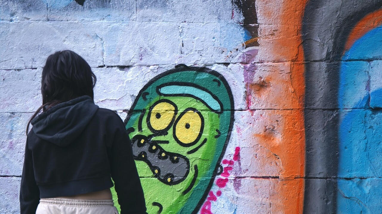 Wiener Bildungschancen Workshop Impression, Graffiti, Foto: Zeichenfabrik